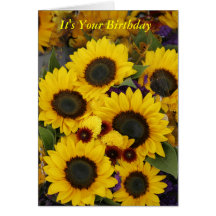 Sunflower Birthday Card