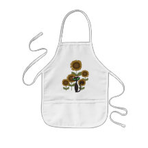 Sunflower Black Cat Apron