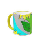 sunflower blooms coffee mug
