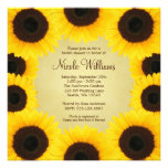 Sunflower Border Bridal Shower Personalized Announcements