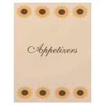 Sunflower Border Recipe Binder Pages Personalized Flyer