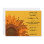 Sunflower Bridal Shower Invitation