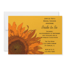 Sunflower Bridal Shower Invitation