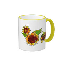 Sunflower Cluster Coffee Mug