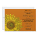 Sunflower Couples Wedding Shower Invitation