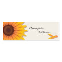 Sunflower Custom Table Place Card business cards