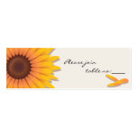 Sunflower Custom Table Place Card business cards