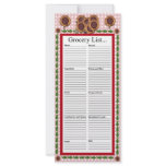 Sunflower Design Grocery List rack cards