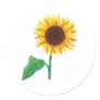Sunflower drawing stickers