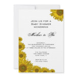 Sunflower Edge Baby Shower Invitation