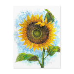 Sunflower Floral Painting - Multi postcards