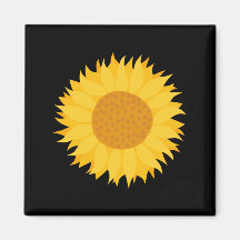 Sunflower. Fridge Magnets