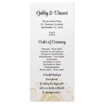 Sunflower Graphic Wedding Program