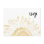 Sunflower Graphic Wedding Response RSVP Postcard