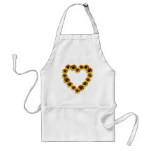 Sunflower Heart Aprons