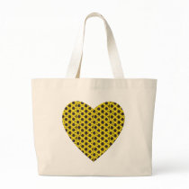 Sunflower Heart Canvas Bag
