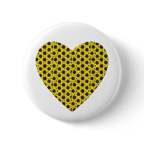 Sunflower Heart Button