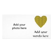 Sunflower Heart Personalized Photo Card