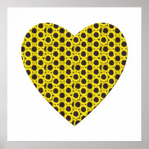 Sunflower Heart Print