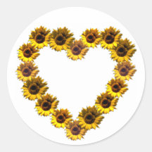Sunflower Heart Sticker