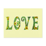 Sunflower Hippy Love postcards
