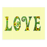 Sunflower Hippy Love Postcards