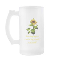 Sunflower in the blue sky coffee mug