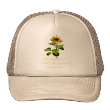 Sunflower in the blue sky trucker hats