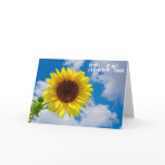 Sunflower in the Sky, Thank You Greeting Cards