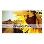 Sunflower in the sun business card template