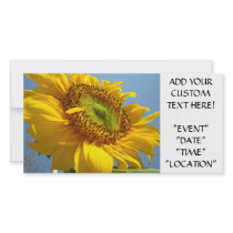 SUNFLOWER Invitation Cards Party Invitations Event