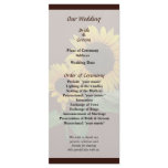 Sunflower Love Wedding Program rack cards