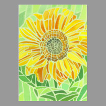 Sunflower Mosaic ACEO Artists Trading Cards business cards