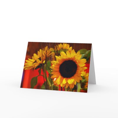 Sunflower notecard by Faith581