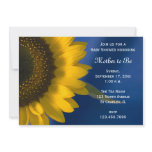 Sunflower on Blue Baby Shower Invitation