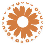 sunflower-orange stickers