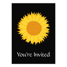 Sunflower. Personalised Invites