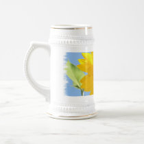 Sunflower Picture Beer Stein Coffee Mug