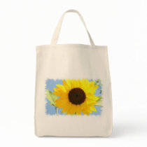 Sunflower Picture Grocery Tote Bag