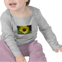 Sunflower Plant Infant Onesie Tshirts