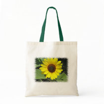 Sunflower Plant Small Canvas Bag