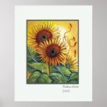 Sunflower poster posters