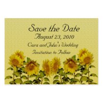 Sunflower Save the Date Card Business Card