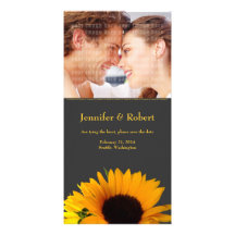 Sunflower Save the Date Photo Card