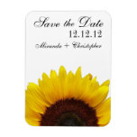 Sunflower: Save the Date Rectangle Magnet