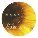 Sunflower Save the Date stickers