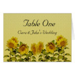 Sunflower Table Seating Card
