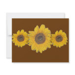 sunflower trio invitations