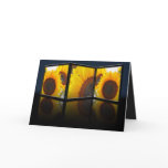 Sunflower Tryptych Card