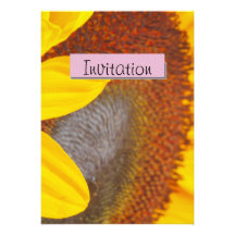 Sunflower Tryptych Party Announcement Invitation